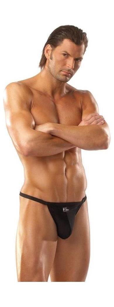 Coquette Men's Black Thong - 34-36