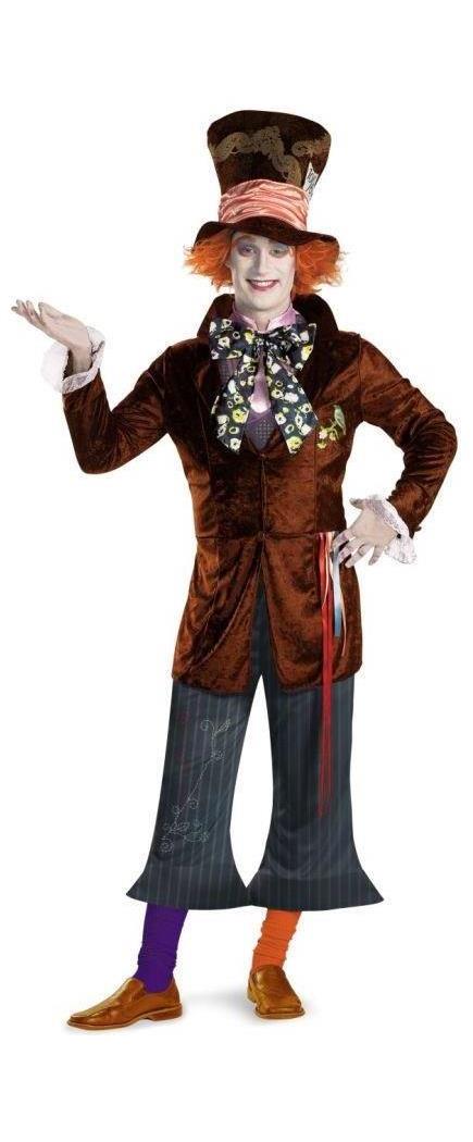 Disguise Inc Men's Alice In The Wonderland- Mad Hatter Prestige Costume - 38-40