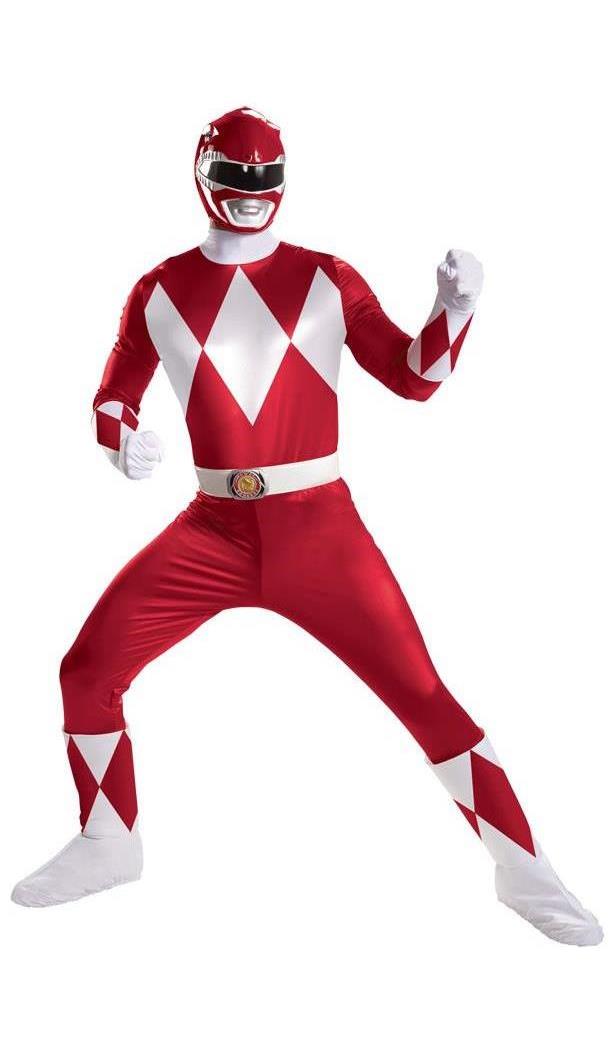 Disguise Inc Men's Red Power Ranger Super Deluxe Adult Costume - 42-46