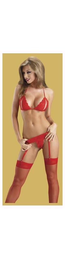 Escante Women's Peek A Boo Set - Standard for Valentines Day