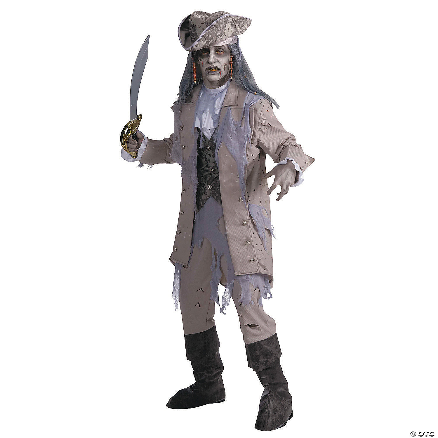 Forum Novelties Inc Men's Zombie Pirate Costume - Standard