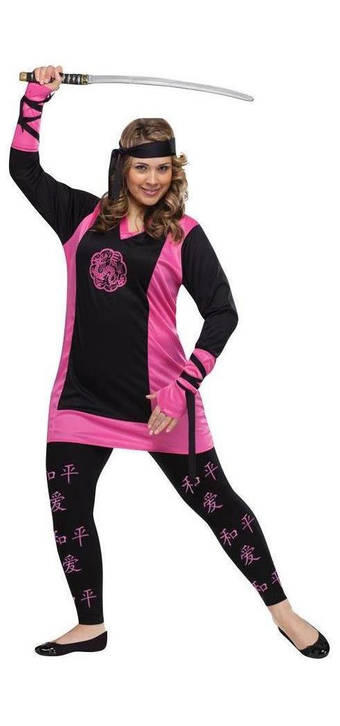 Fun World/Holiday Times Women's Dragon Ninja Adult Costume - 16-22