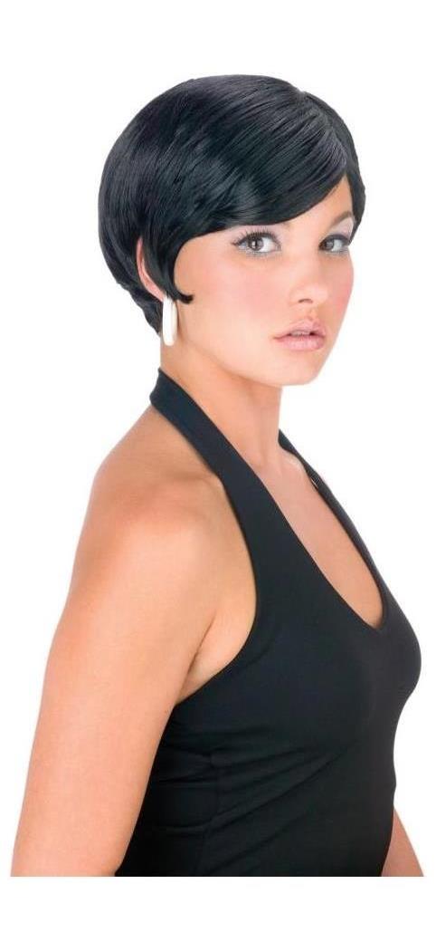 Fun World/Holiday Times Women's Black Pixie Space Girl Wig - Standard