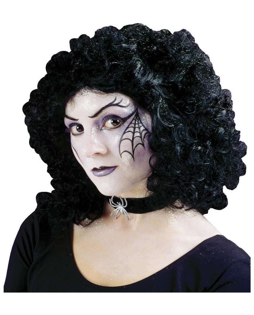 Fun World/Holiday Times Women's Black Curly Party Wig - Standard