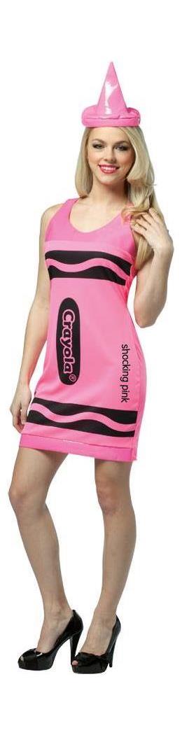 Rasta Imposta Women's Crayola Neon Pink Tank Dress - Standard