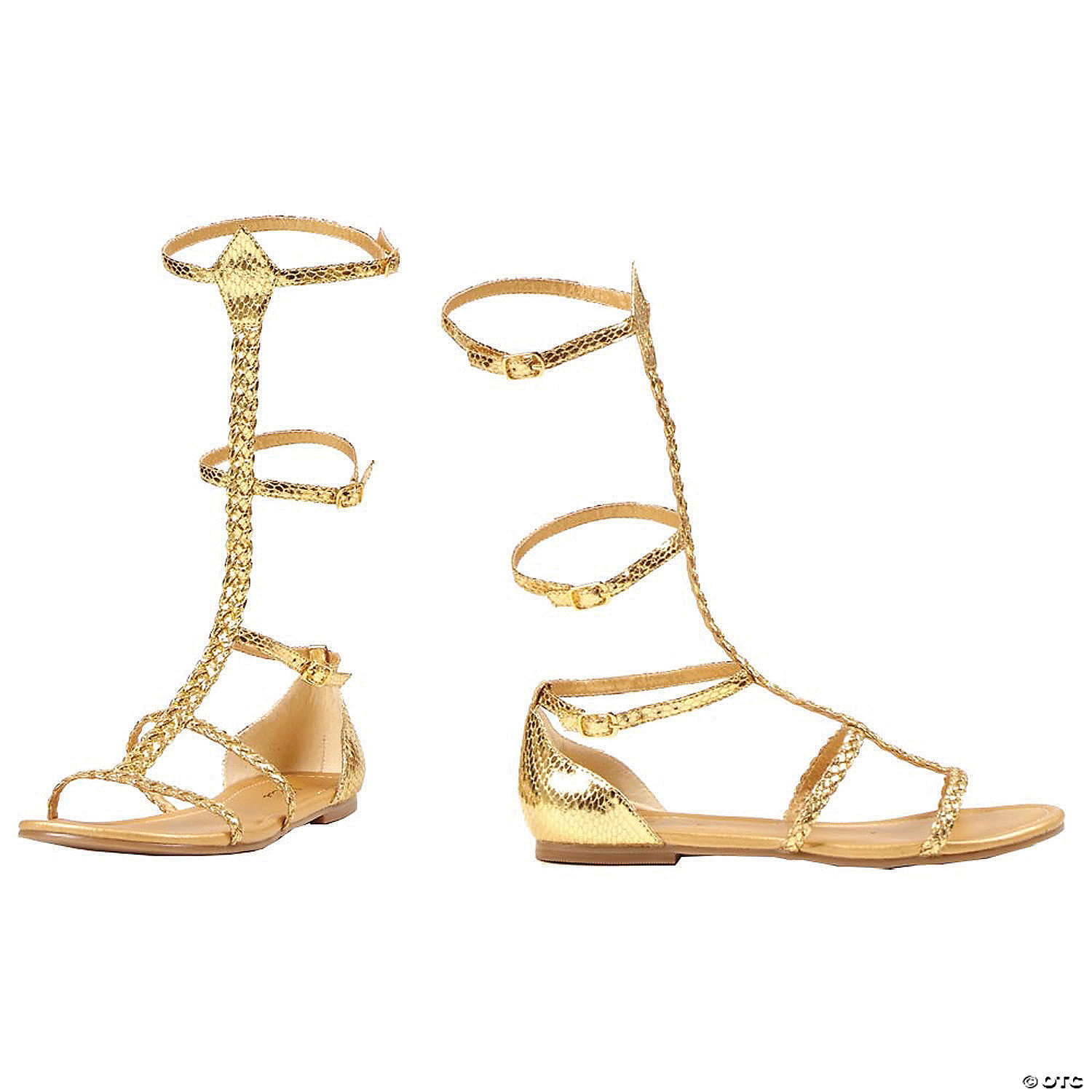 Ellie Shoes Women's Cairo Gladiator Gold Shoes - 11