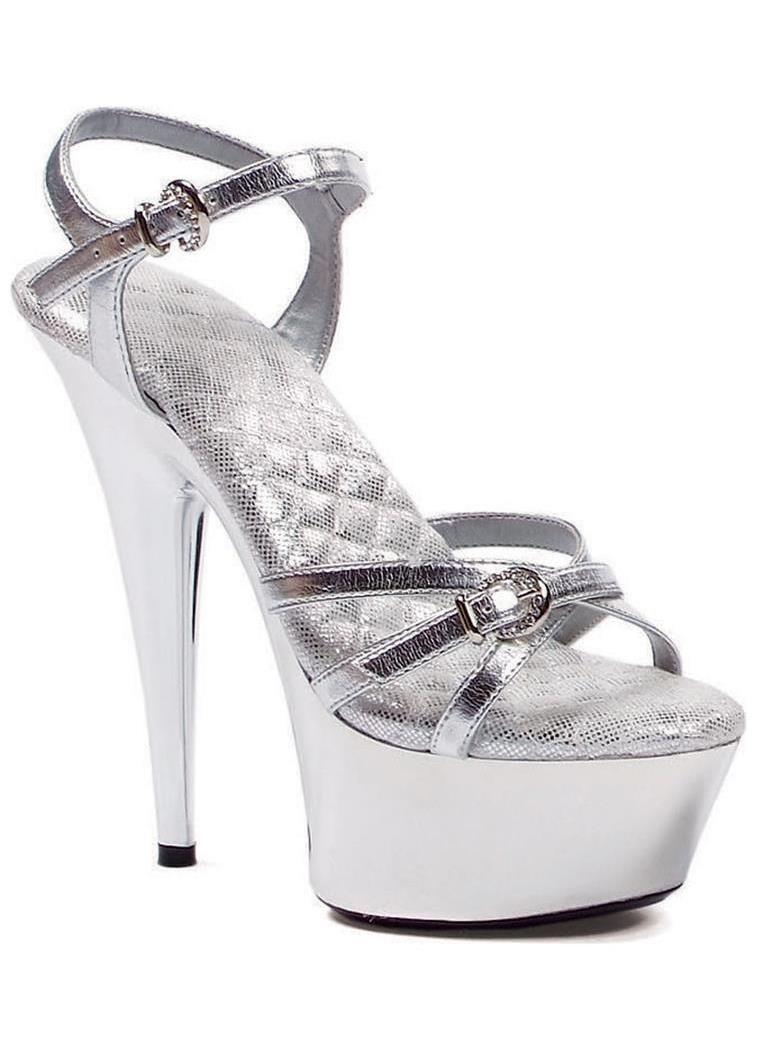 Ellie Shoes Women's Kendall Silver Shoes - 10