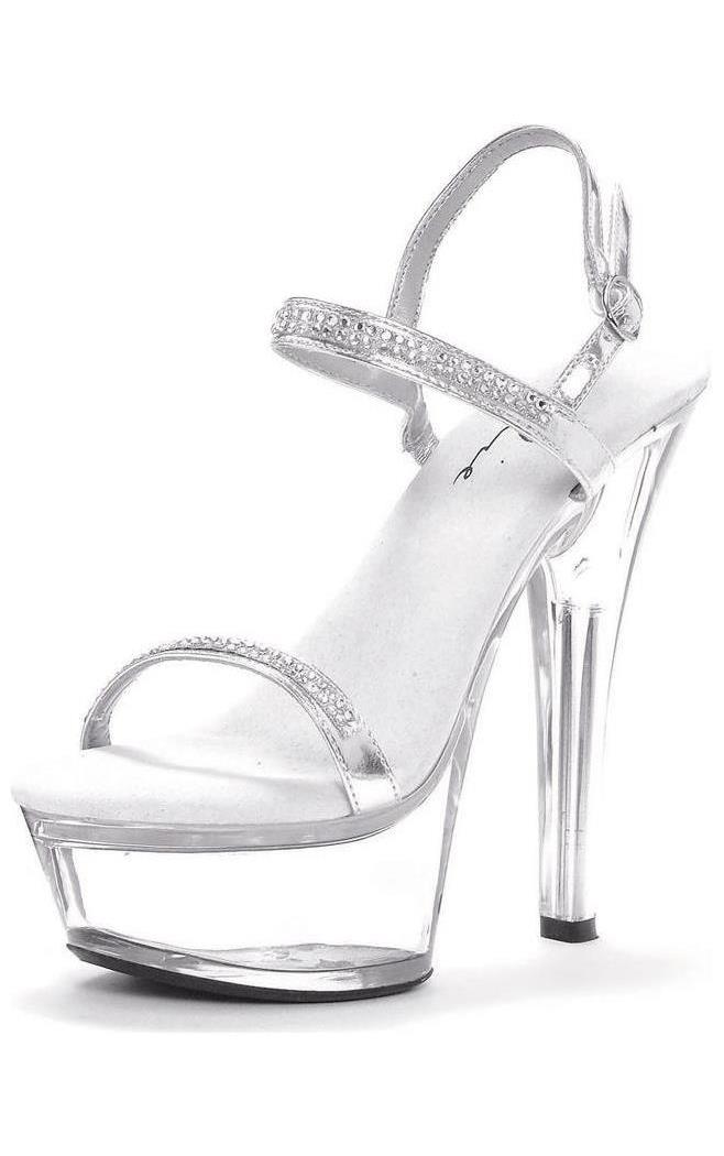 Ellie Shoes Women's Diamond Silver Shoes - 7