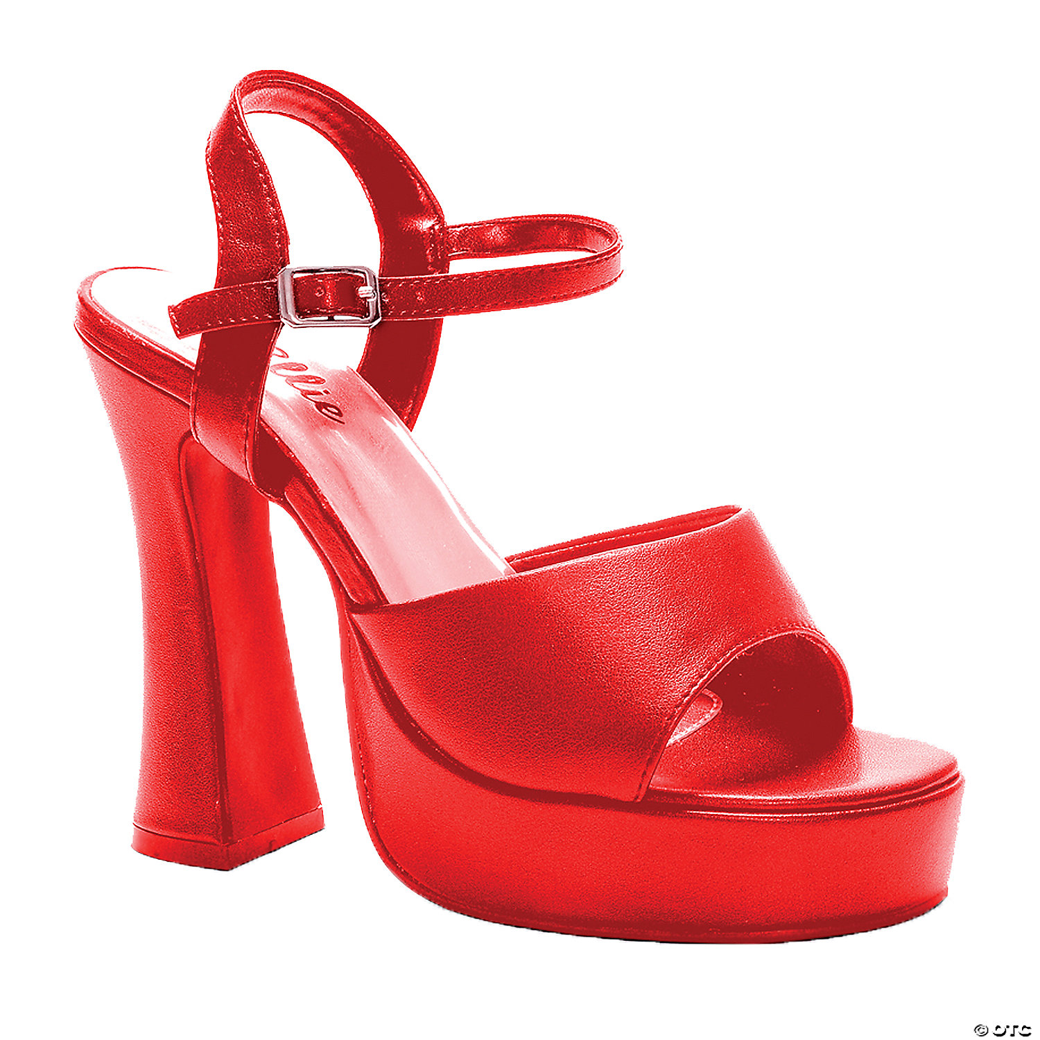 Ellie Shoes Women's Platform Leather Red Shoes - 10 for Valentines Day