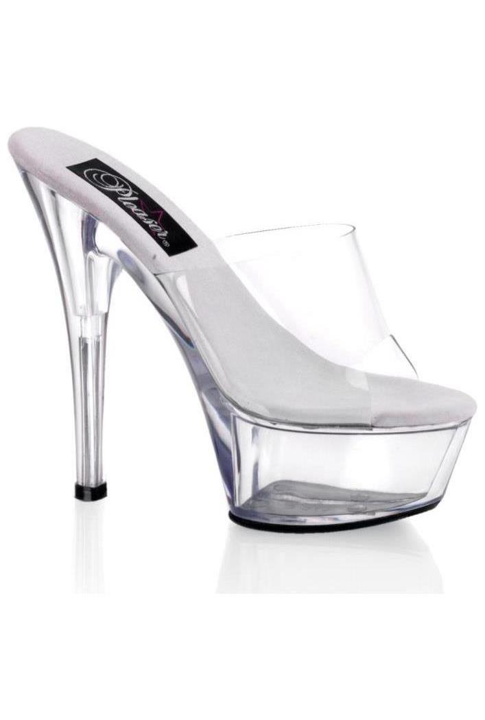 Pleaser Women's Clear 201 Adult Shoes - 7