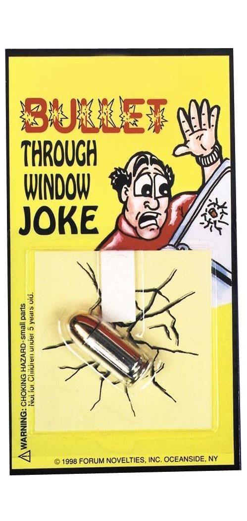 Forum Novelties Inc Bullet Through Window Decoration - Standard