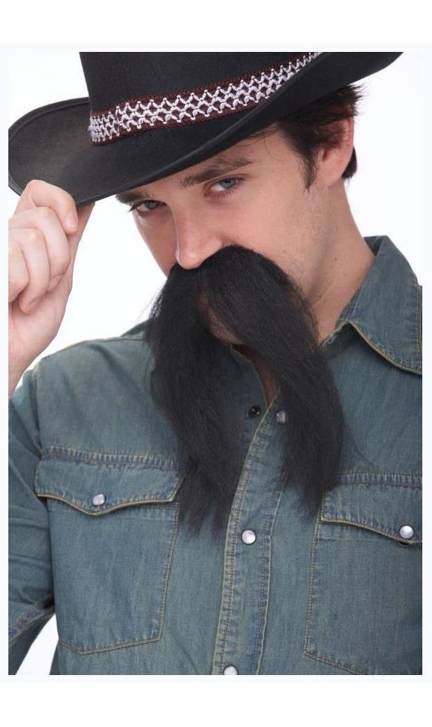 Seasonal Visions International Men's Mustache The Western Black - Standard