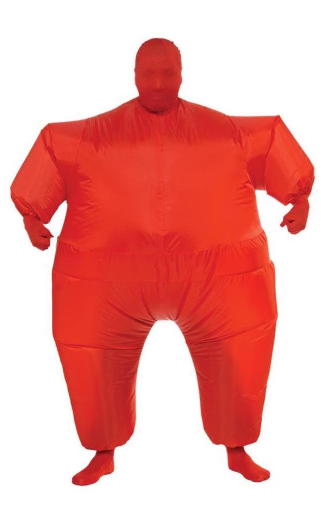 Rubie's Costume Co Men's Red Inflatable Adult Skin Suit - Standard