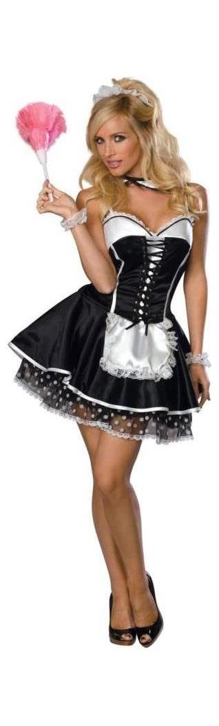 Rubie's Costume Co Women's Sexy Maid Adult Costume - 2-4 for Valentines Day