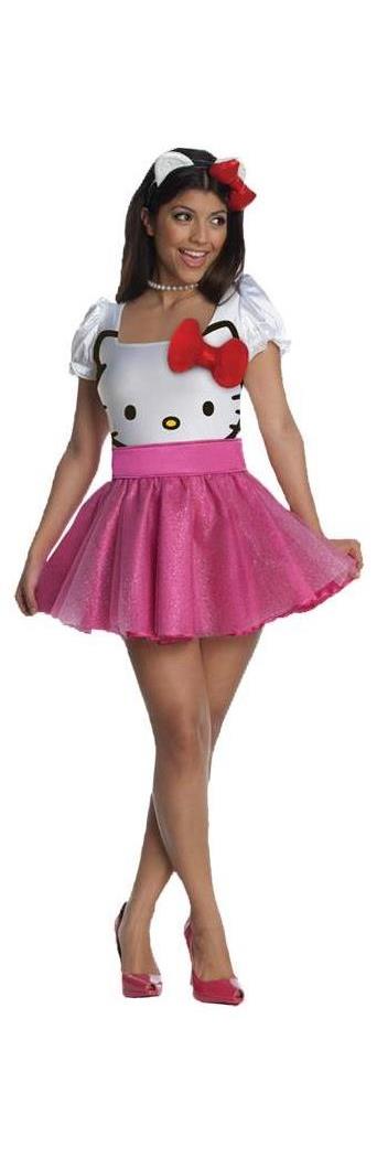 Rubie's Costume Co Women's Hello Kitty Pink Adult Costume - 12-14