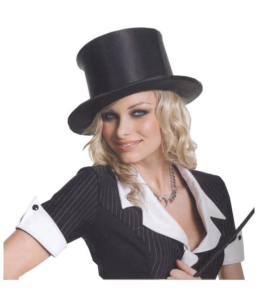 Leg Avenue Women's Top Hat Satin Collapsible - Standard