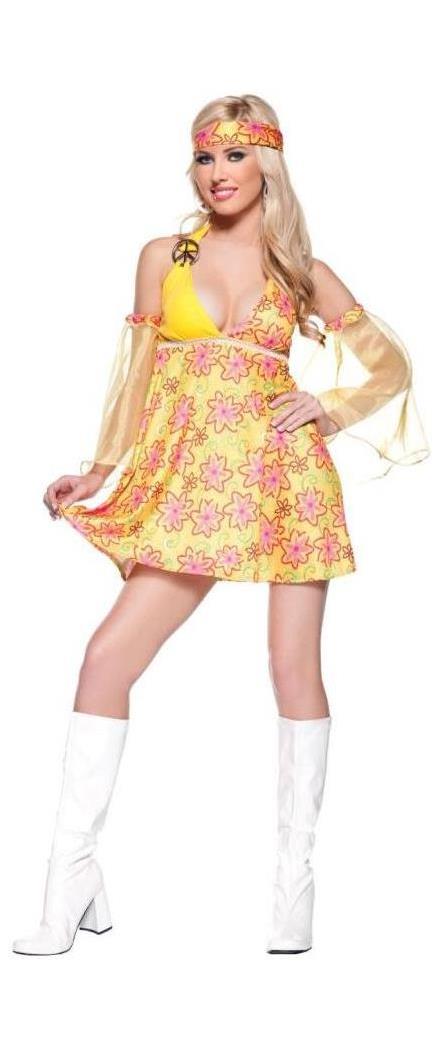 Underwraps Carnival Corp. Women's Sassy Flowered Mini-Dress Adult Costume - 16-18