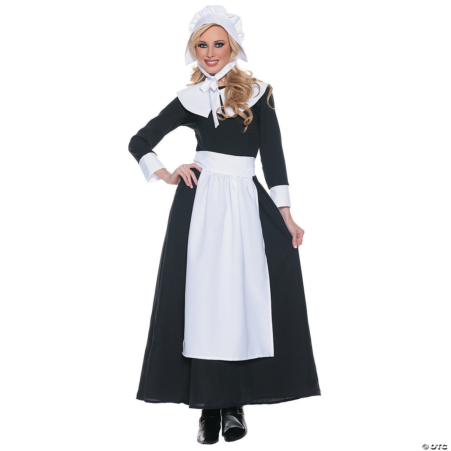 Underwraps Carnival Corp. Women's Pilgrim Woman Costume - 12-14