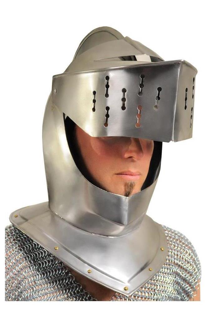 Western Fashion Men's Armor Helmet Knight - Standard