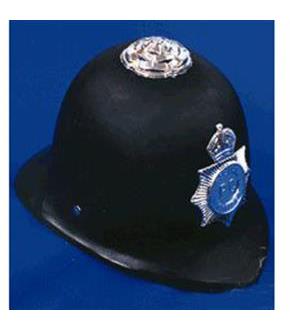 English Bobby Helmet