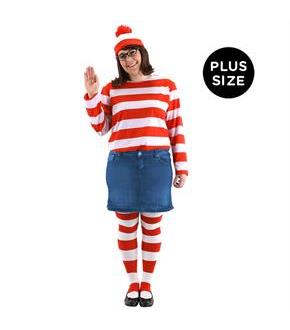 Where's Waldo - Wenda Adult Plus Costume