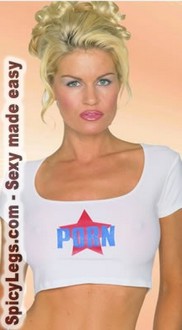 "Porn Star" crop top
