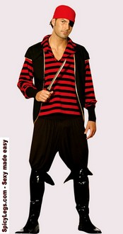 6pc. Pirate Adult Costume