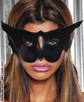 Leather cat mask