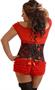 Plus Size Floral Brocade Underbust Corset