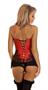 Red Eyelash Lace Underwire Corset