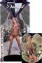 Fishnet long sleeved open crotch bodystocking black