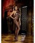 Fishnet open crotch halterd top bodystockng black