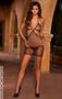 Diamond net halter style dress