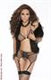 Bra top, garter belt and g-string