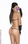 Fishnet cami top and g-string