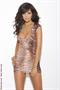 Mini dress with lace up back