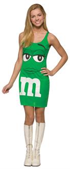 MandM Green Tank Dress Teen Costume