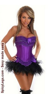 Burlesque Purple Corset and Pettiskirt