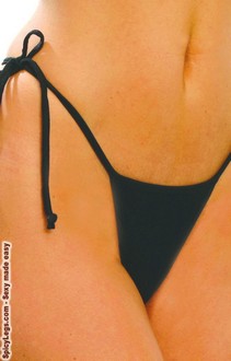 Tie side thong back