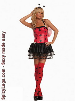 Love Bugg-4 pc. costume includes dress, wings, antenna and thigh hi's