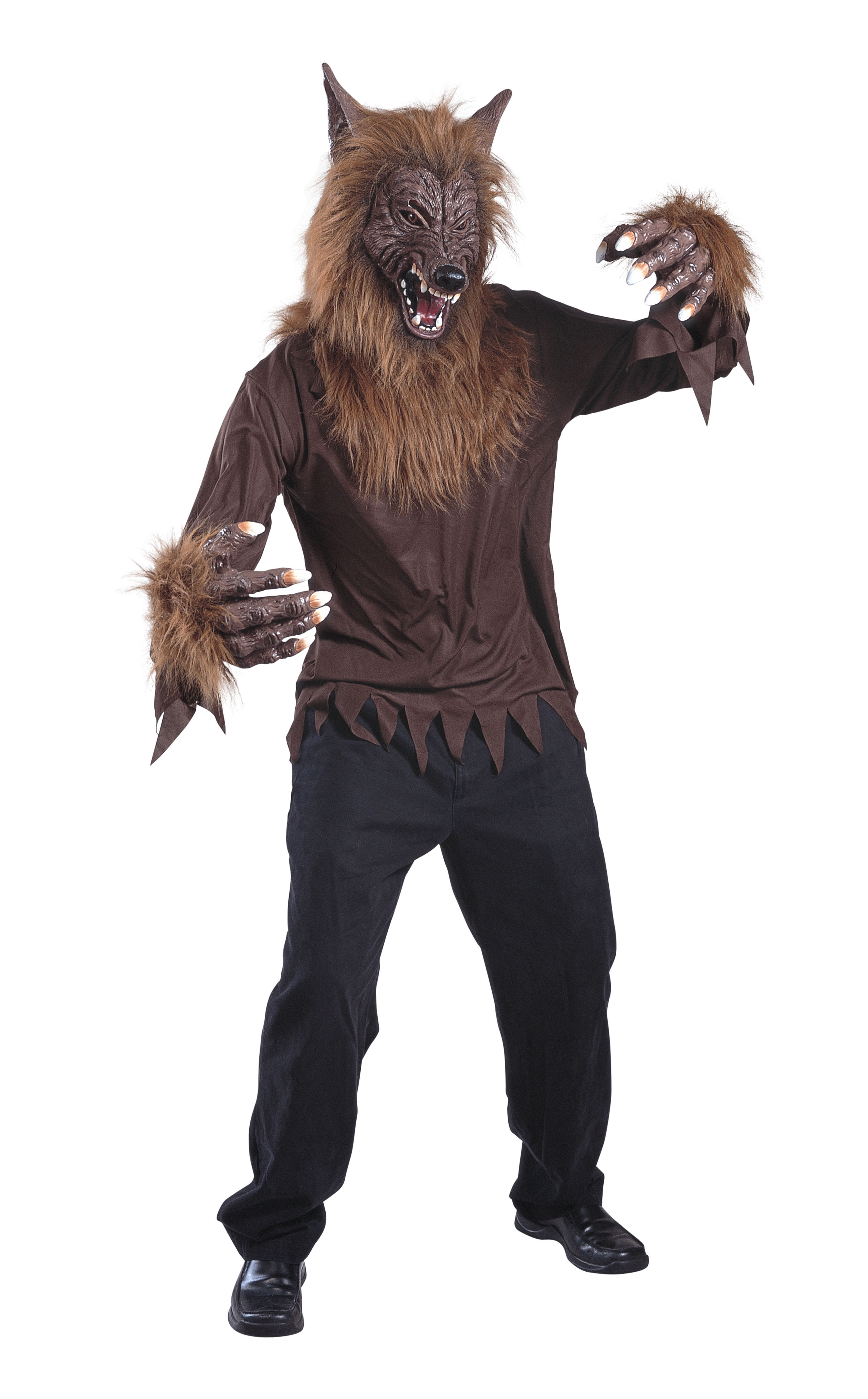 Wolf Man Brown Adult Costume - SpicyLegs.com