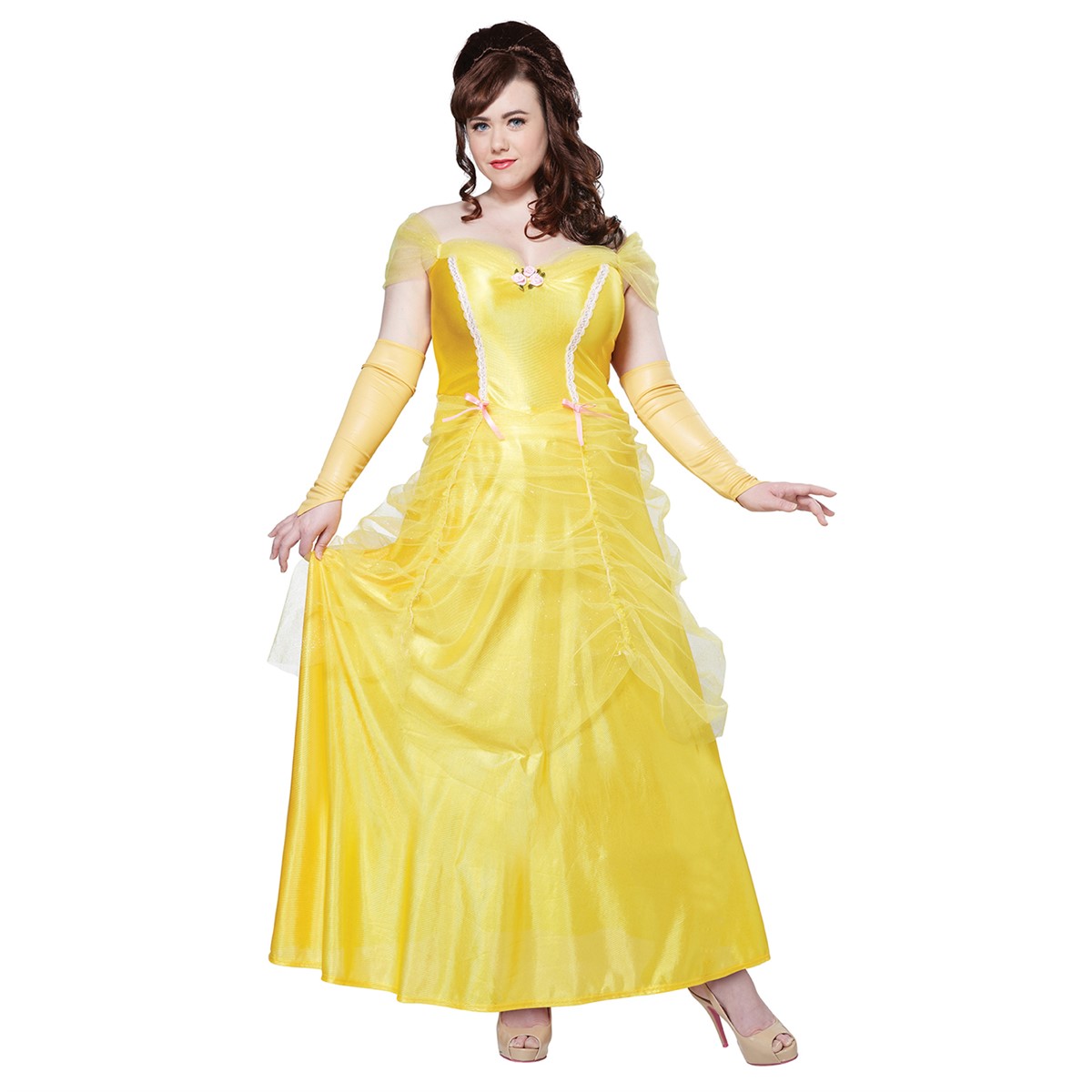 Classic Beauty Yellow Dress Adult Plus Costume