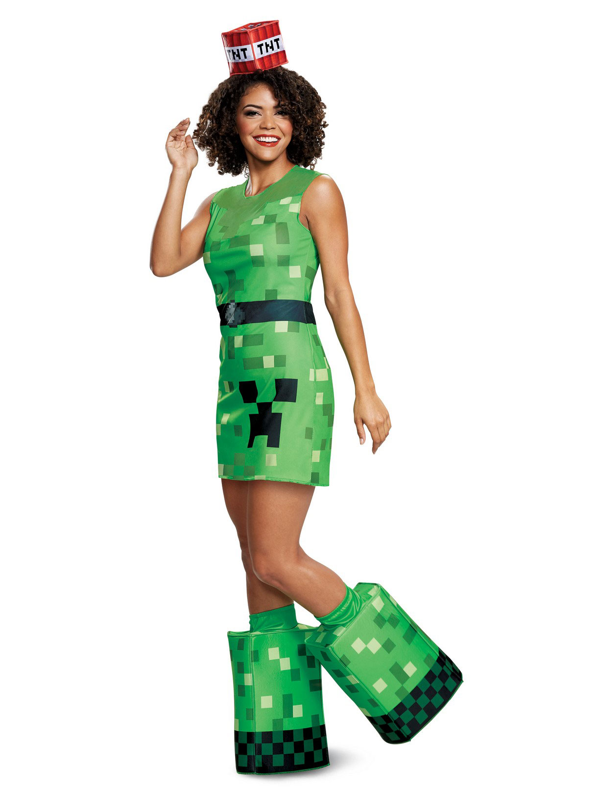 Minecraft Creeper Womens Teen Costume 