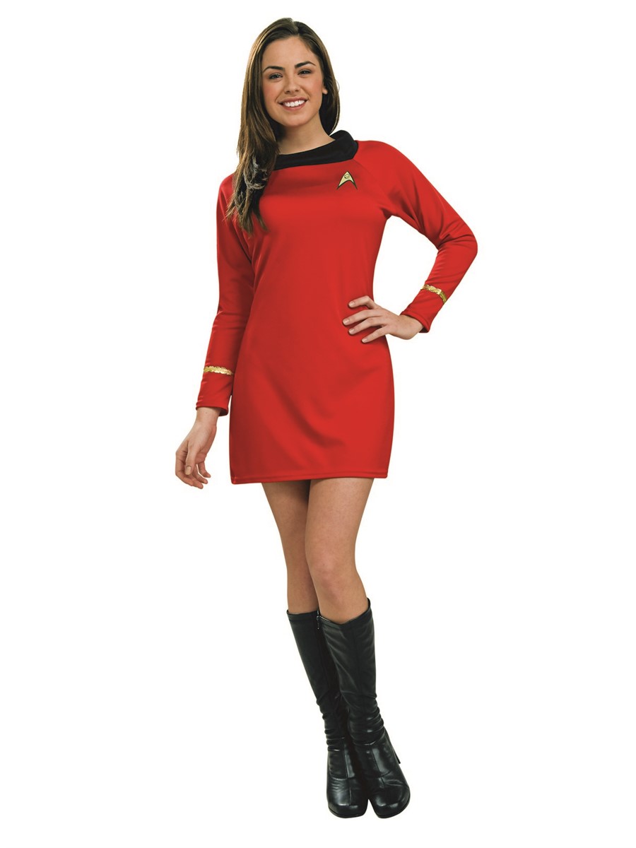 Star Trek Womens Classic Deluxe Red Dress Costume
