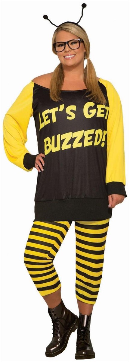 plus size bumble bee leggings