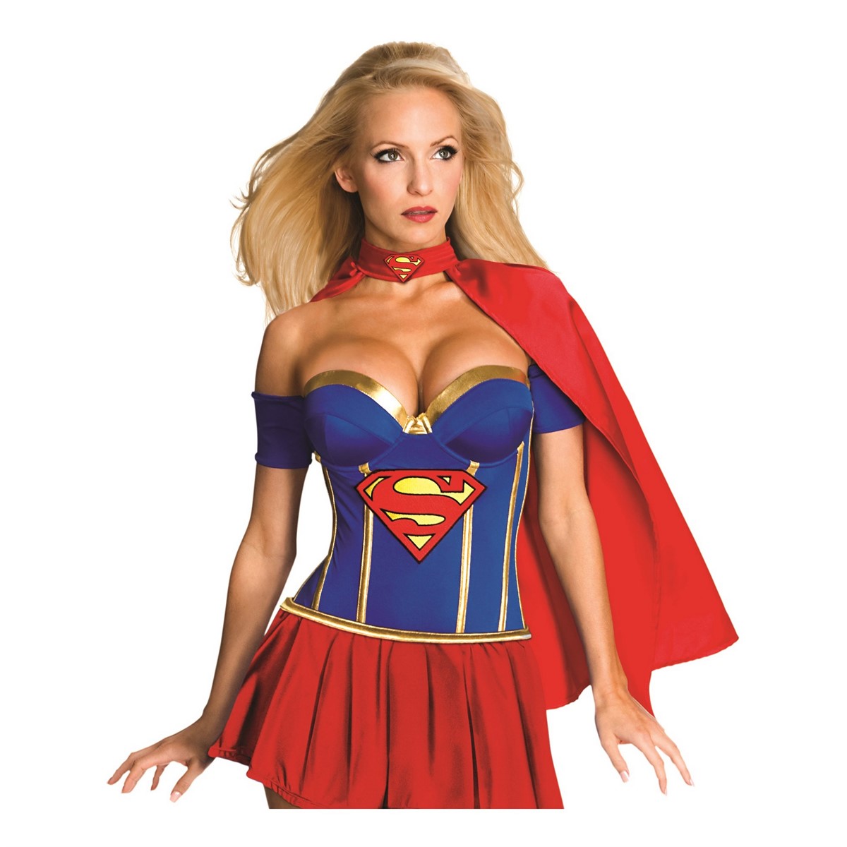Adult Women's Supergirl Corset Costume main image 0