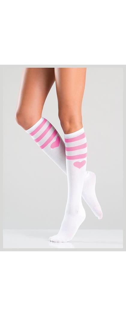 white knee high nylons