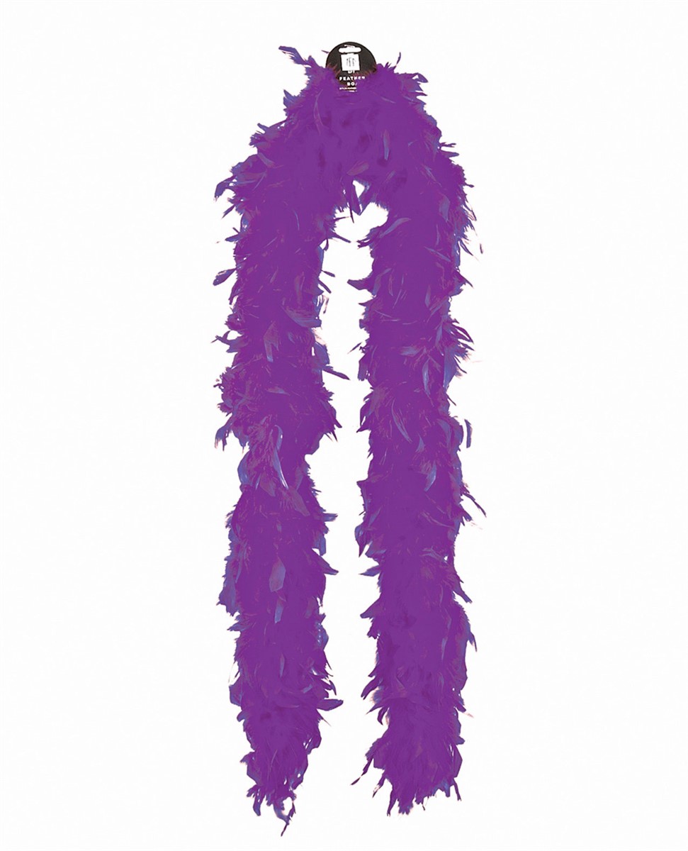 Medium weight feather boa purple