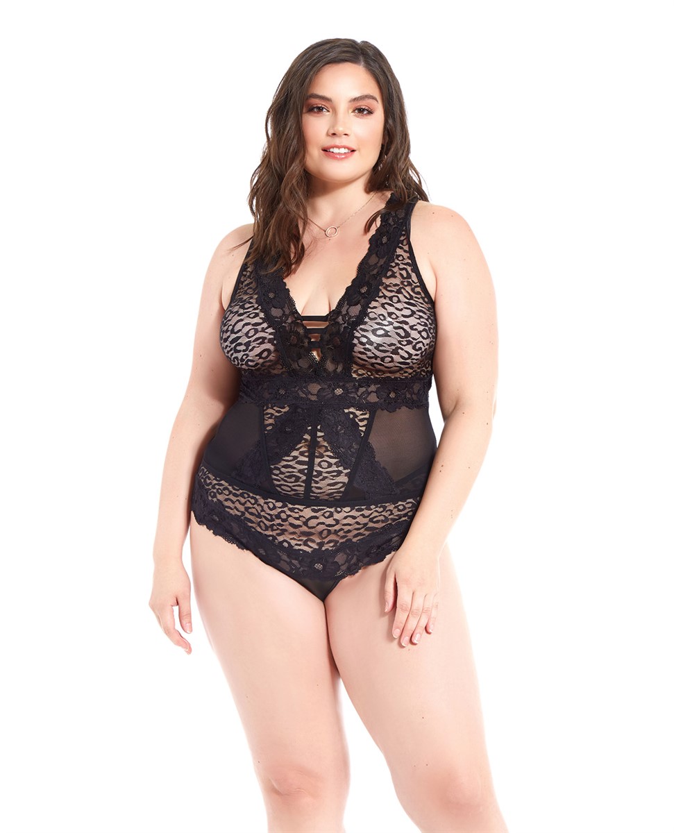 Lavish Velvet Leopard Print Underwire Short Bustier