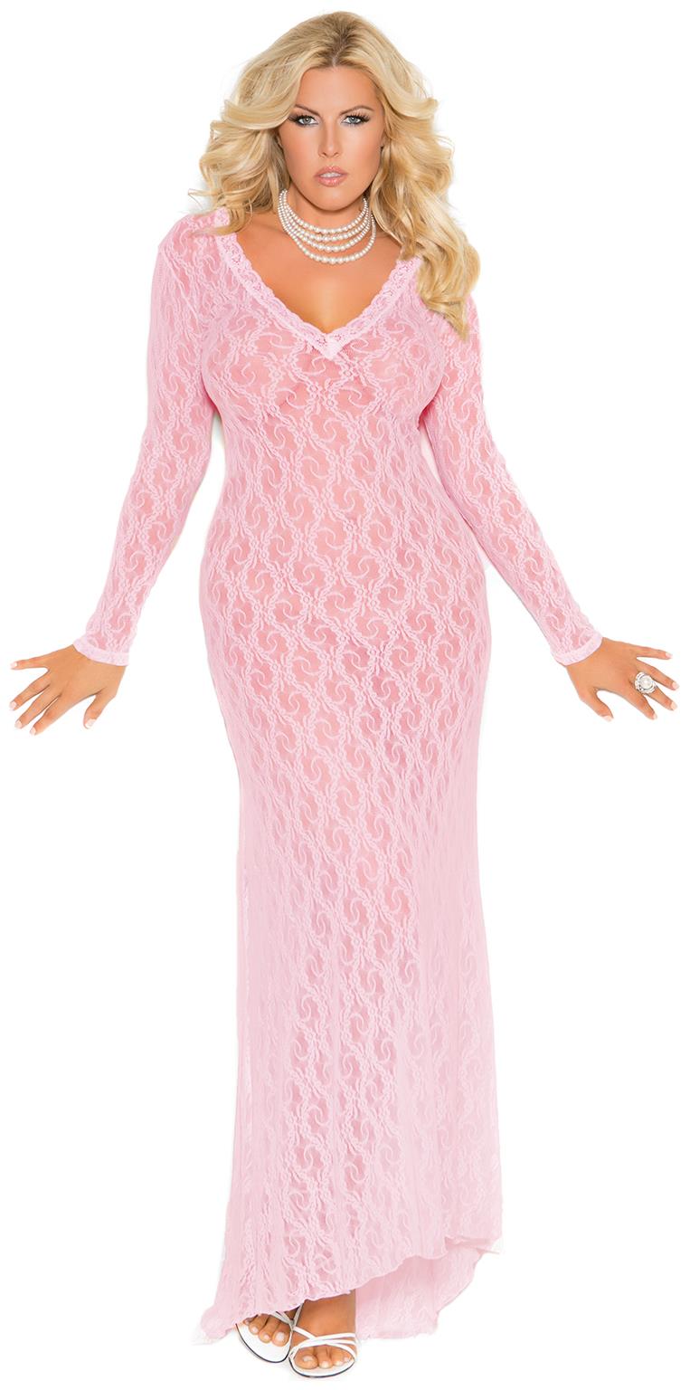 women long sleeve gown